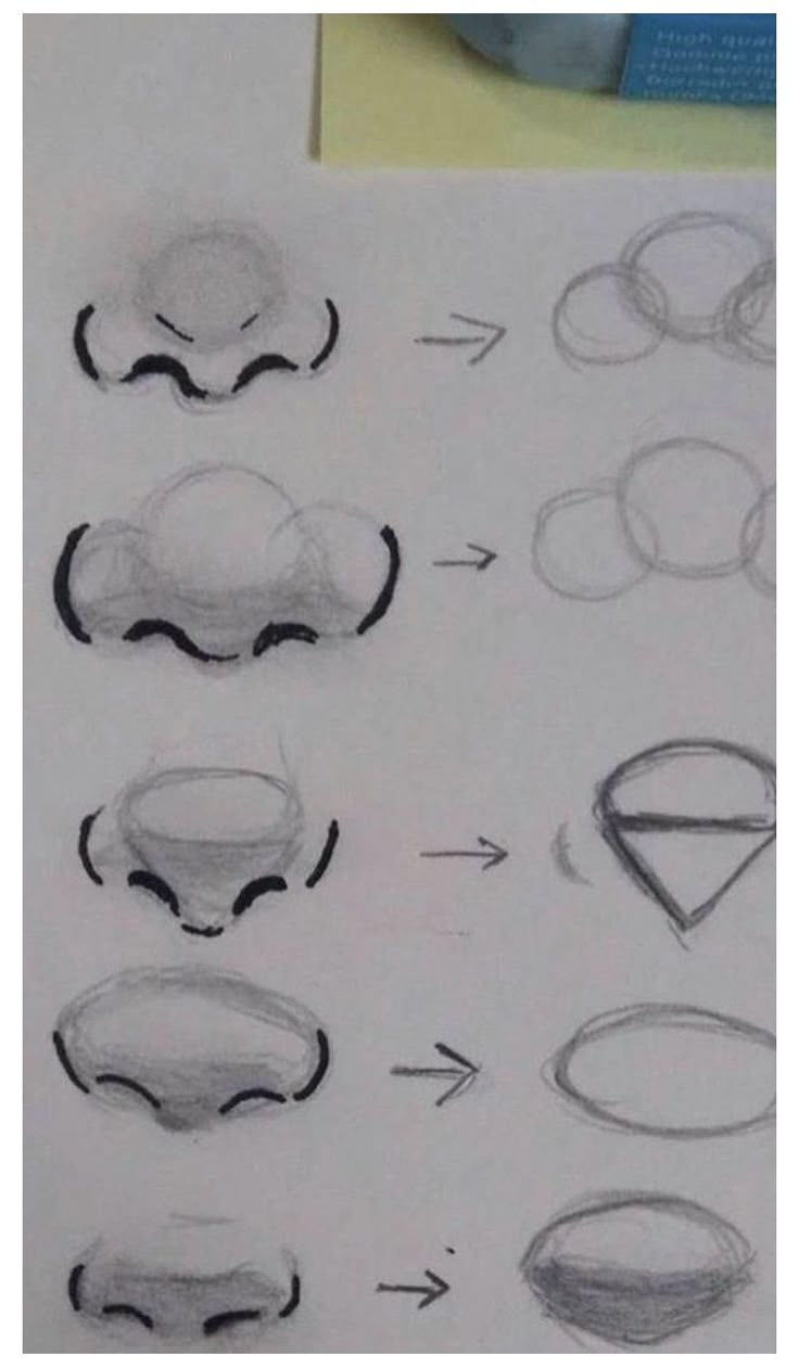 the drawing shows how to draw different shapes