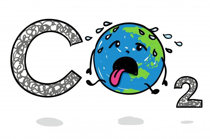 the earth has its tongue out and it is crying in front of the c symbol