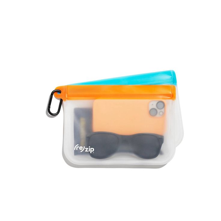 a pair of sunglasses in a plastic case