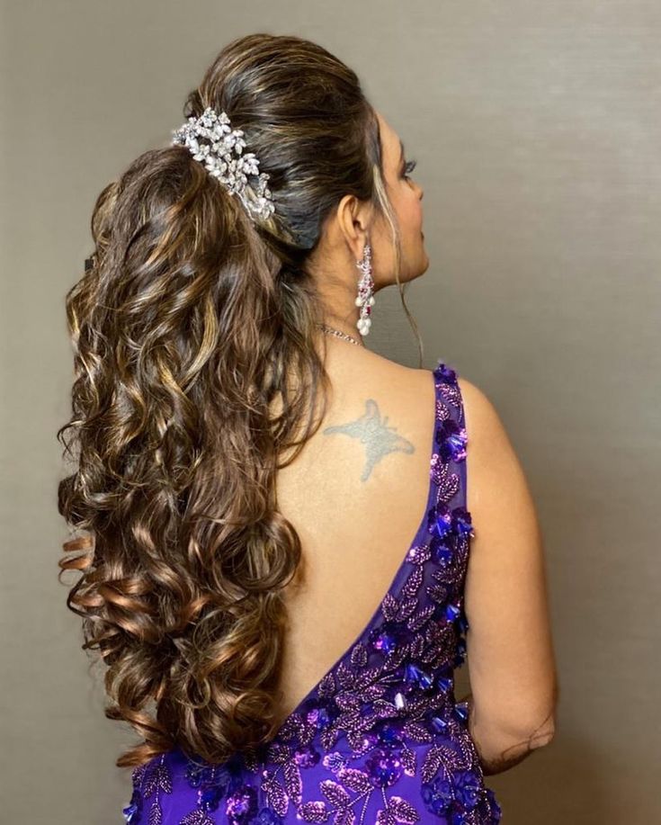 Wedding Ponytail Hairstyles, Bridal Ponytail, Wedding Ponytail, Pony Hairstyles, Hairstyles Design, High Ponytail Hairstyles, Engagement Hairstyles, Feminine Elegance, Open Hairstyles