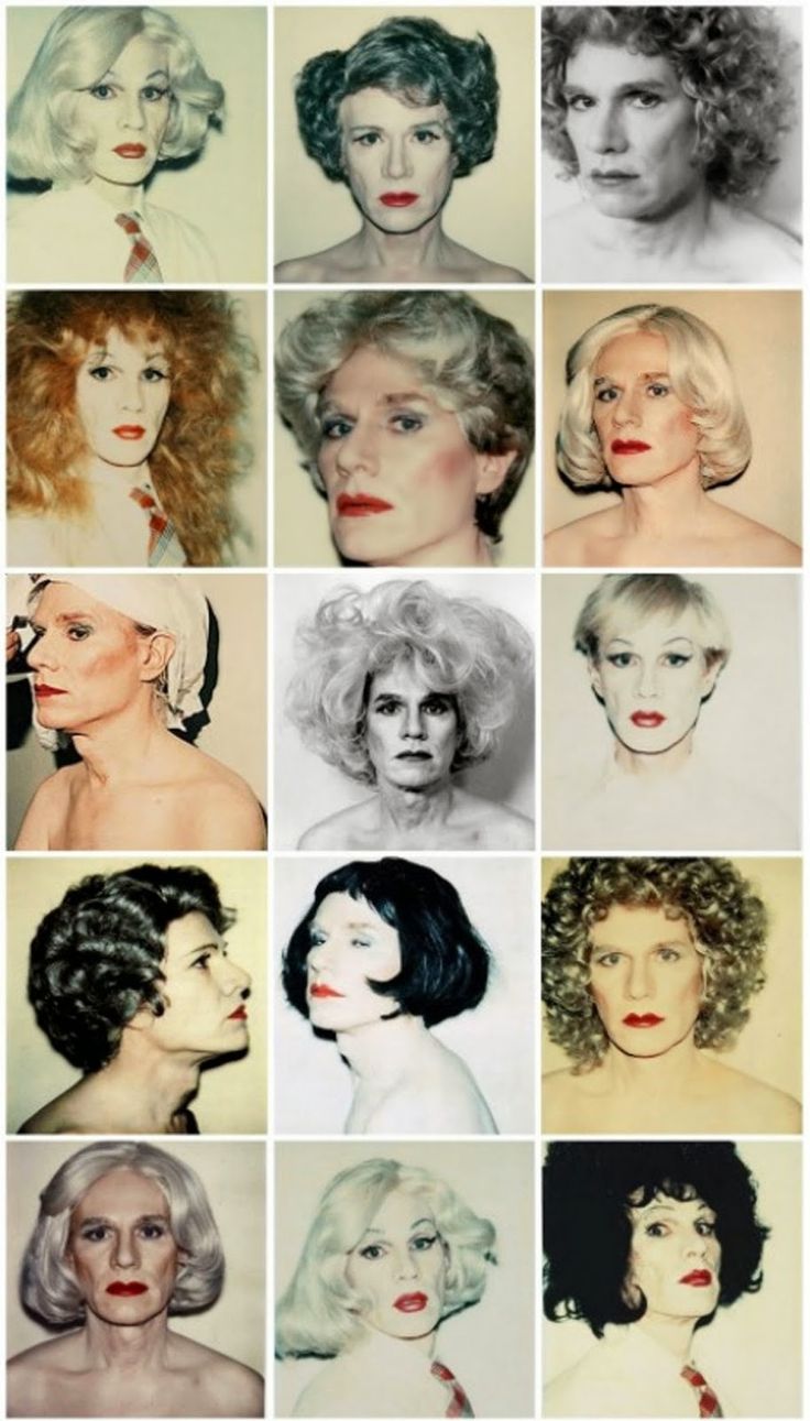 many different pictures of women with blonde hair and red lipstick on their faces, including one woman