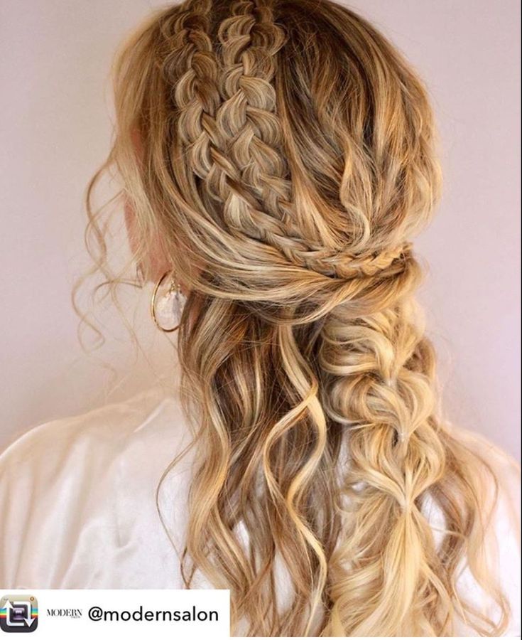 Boho Bridal Hairstyles, Boho Bridesmaid Hair, Boho Bridal Hair, Boho Wedding Hair, Wedding Hair Styles, Boho Hair, Wedding Hair Makeup, Creative Hairstyles, Bridal Hairstyles