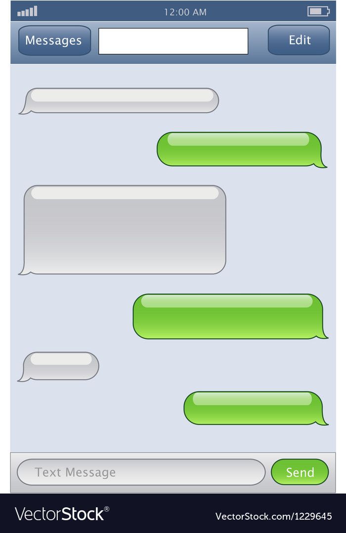 a set of text messages on an iphone or tablet screen with the message box highlighted