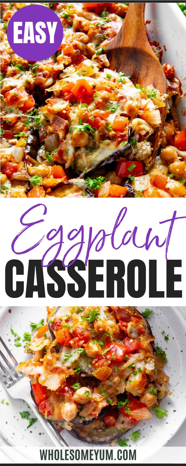 Eggplant Casserole Healthy Chicken Casseroles, Freezer Friendly Casseroles, Broccoli Casseroles, Simple Casseroles, Eggplant Casserole, Make Ahead Casseroles, Healthy Chicken Casserole, No Added Sugar Recipes, Eggplant Recipes Easy