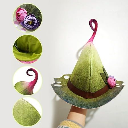 Spring/Summer Birthday Peach Party Hat Witch Hat Spring Scene s Festival Partys Dress Up Hat Feature: Material:Cloth Color: Green Product size:30x30x30cm/11.81x11.81x11.81in Packing size:30x30x4cm/11.81x11.81x1.57in Net weight:80g/0.17lb Gross weight:80g/0.17lb Description: Unique design, showcasing the attract of witches: This Halloween green witch hat features a bright green color scheme, inspired by the mysterious cognoscente of and classic European and American witch images. The hat has a to Dt Witch Hat Gnome, Kate Quinn Gnome Hat, Homemade Gnomes Hats, March Hare Hat, Gnome Costume Hat, Witch Hat Christmas Gnome, Dollar Tree Wire Witch Hat Gnome, Ranni The Witch Hat, Garden Gnome Costume Adult