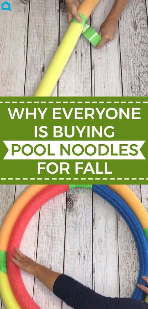 someone is trying to build a pool noodle for fall