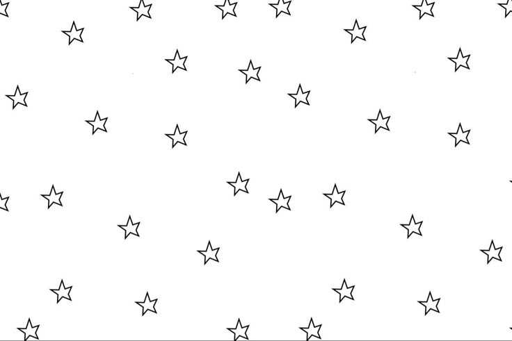 black and white stars on a white background