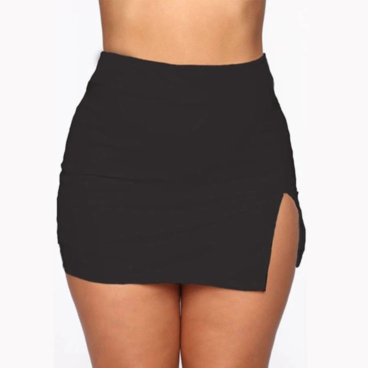 Women Mini Shirt Summer Sexy Slim Solid ColorFemale Splited High Waist Pencil Skirt Club Fashion Material: polyester Specifics: 1cm=0.393inch, 1inch= 2.54cm Baking Mixer, Xbox Accessories, Short Women Fashion, High Waisted Pencil Skirt, Kitchen Bin, Hair Styler, Half Skirt, Club Style, Short Skirt