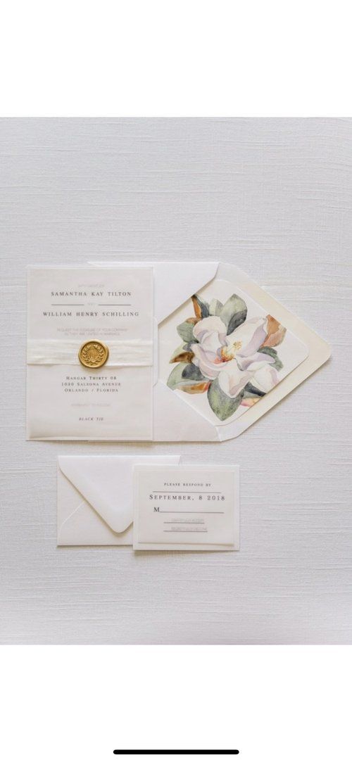 the wedding stationery is laid out and ready to be used