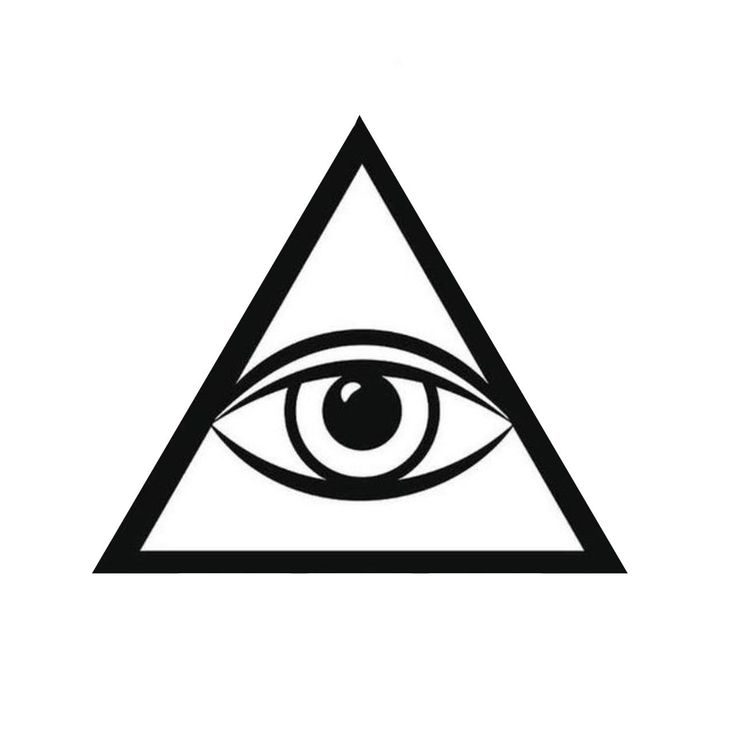 an all seeing eye in a triangle