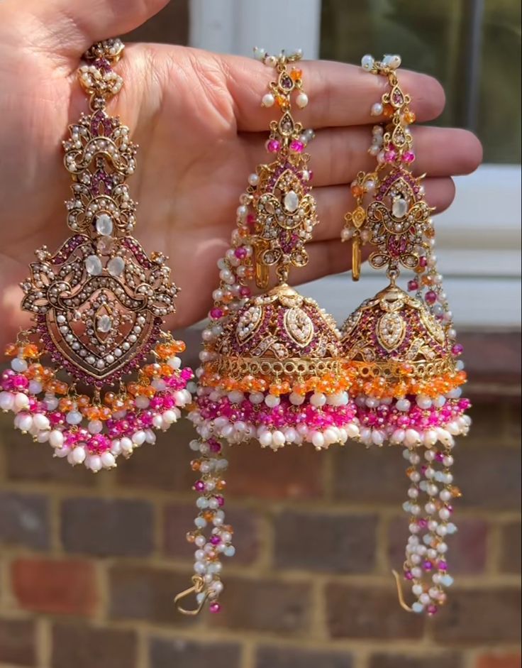 Bridal Jewelry Sets Brides, Wedding Jewelry Sets Bridal Jewellery, Indian Wedding Jewelry Sets, Indian Bridal Jewelry Sets, Pretty Jewelry Necklaces, Bridal Jewellery Design, Antique Jewellery Designs, Fancy Jewellery Designs, Jewelry Set Design