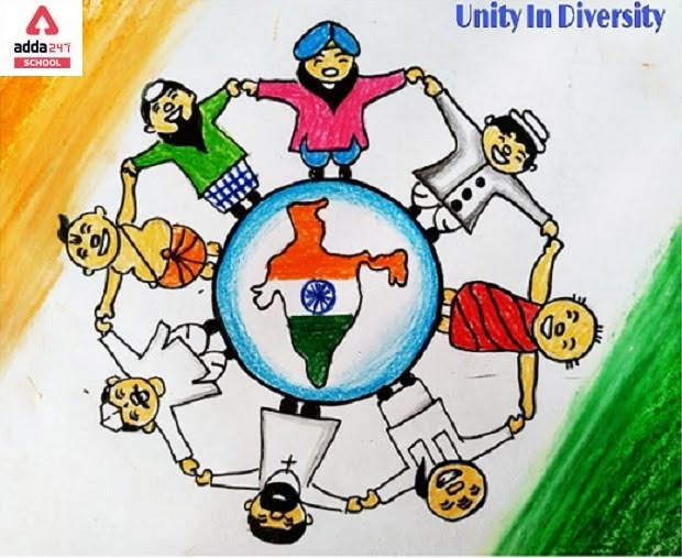 Unity in Diversity in India: Essay, Meaning, Drawing, Poster, Quotes, Slogans Unity In Diversity Poster, Unity In Diversity Drawing, Unity In Diversity Quotes, Diversity Drawing Ideas, Diversity Drawing, Unity Drawing, Poster Making Ideas, Unity Is Strength, Diversity Poster