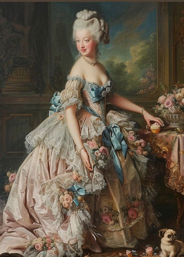 Rococo Aesthetic Fashion, Rococo Painting, Rococo Aesthetic, Madame Pompadour, Georgian Dress, Marie Antoinette Dresses, Rococo Dress, Rococo Art, Rococo Fashion