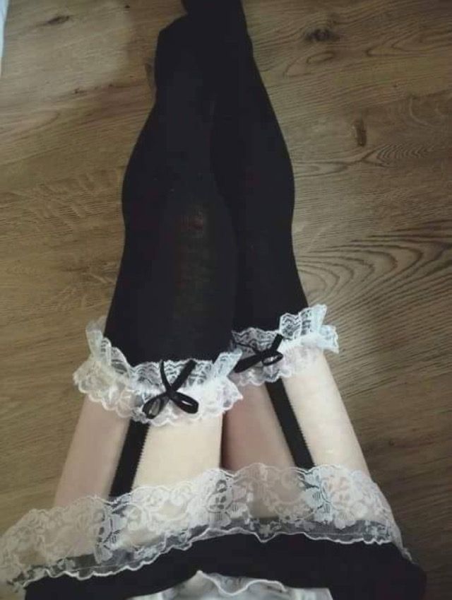 Stockings Aesthetic, Stockings Outfit, Lace Stockings, Mia 3, Garters, Kawaii Clothes, Dream Clothes, Aesthetic Clothes, Pretty Outfits