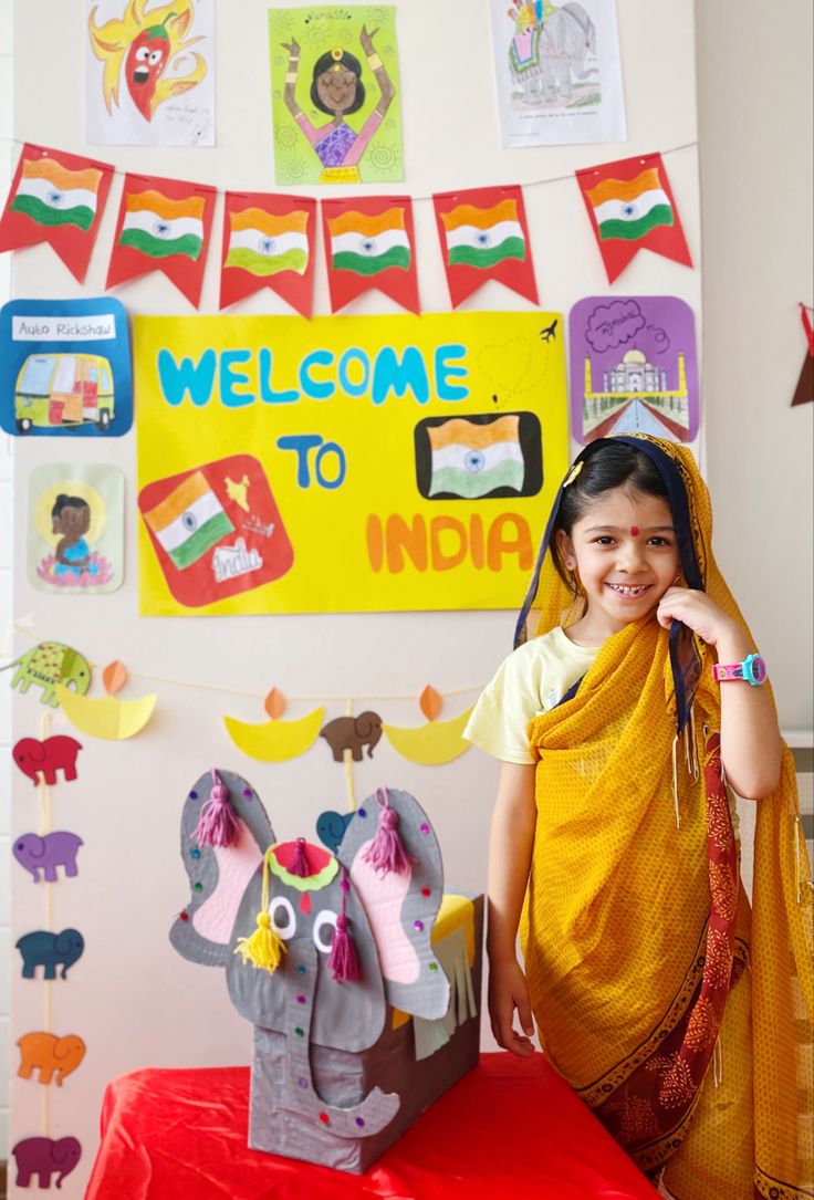 Preschool project Multicultural Night, Montessori Culture, English Day, Social Studies Projects, India For Kids, India Decor, India Festival, Bollywood Theme, India Crafts