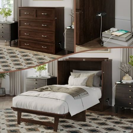 a collage of photos showing different types of furniture and bedding in various rooms