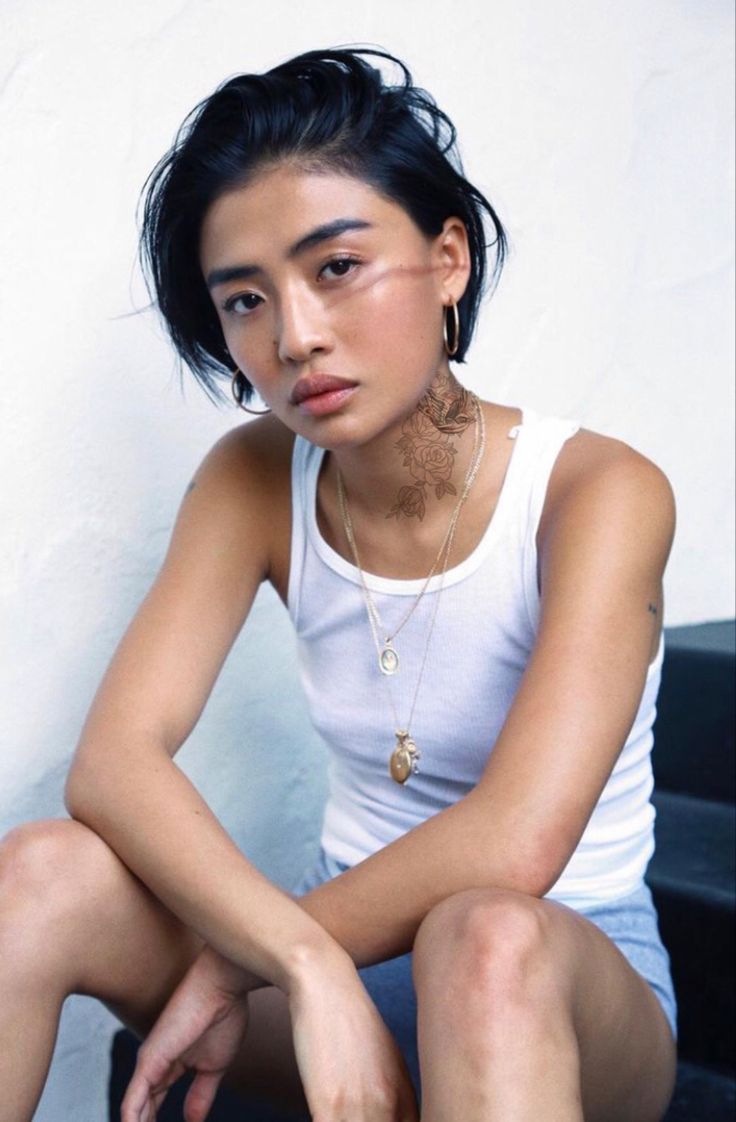 Asian Pixie Cut, Really Short Hair, Hair Inspiration Short, Favorite Hairstyles, Creative Hairstyles, Beard No Mustache, Asian Hair, Short Bob Hairstyles, Short Hairstyles For Women