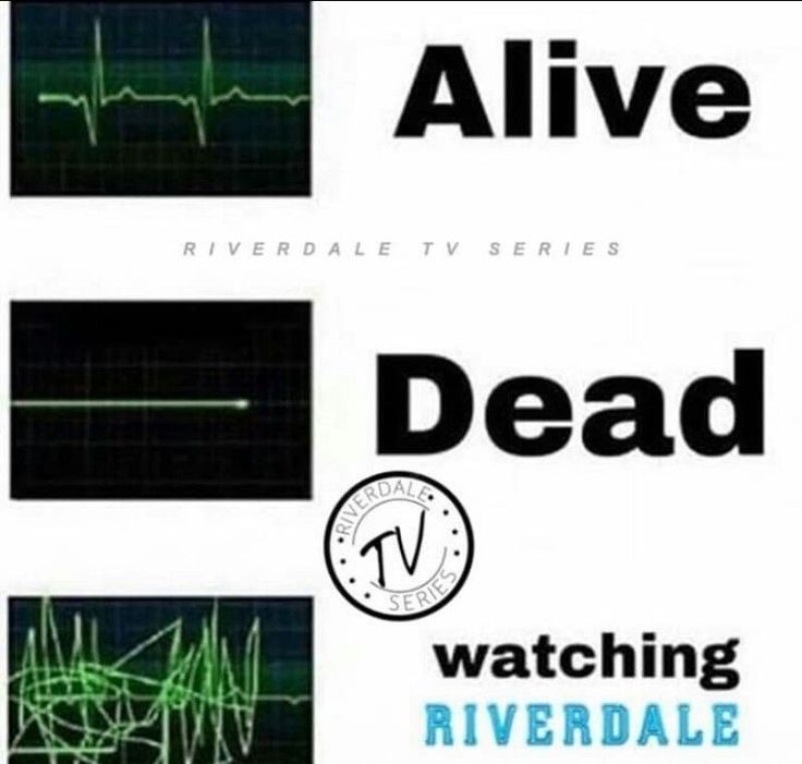 an advertisement for the riverdale tv series dead