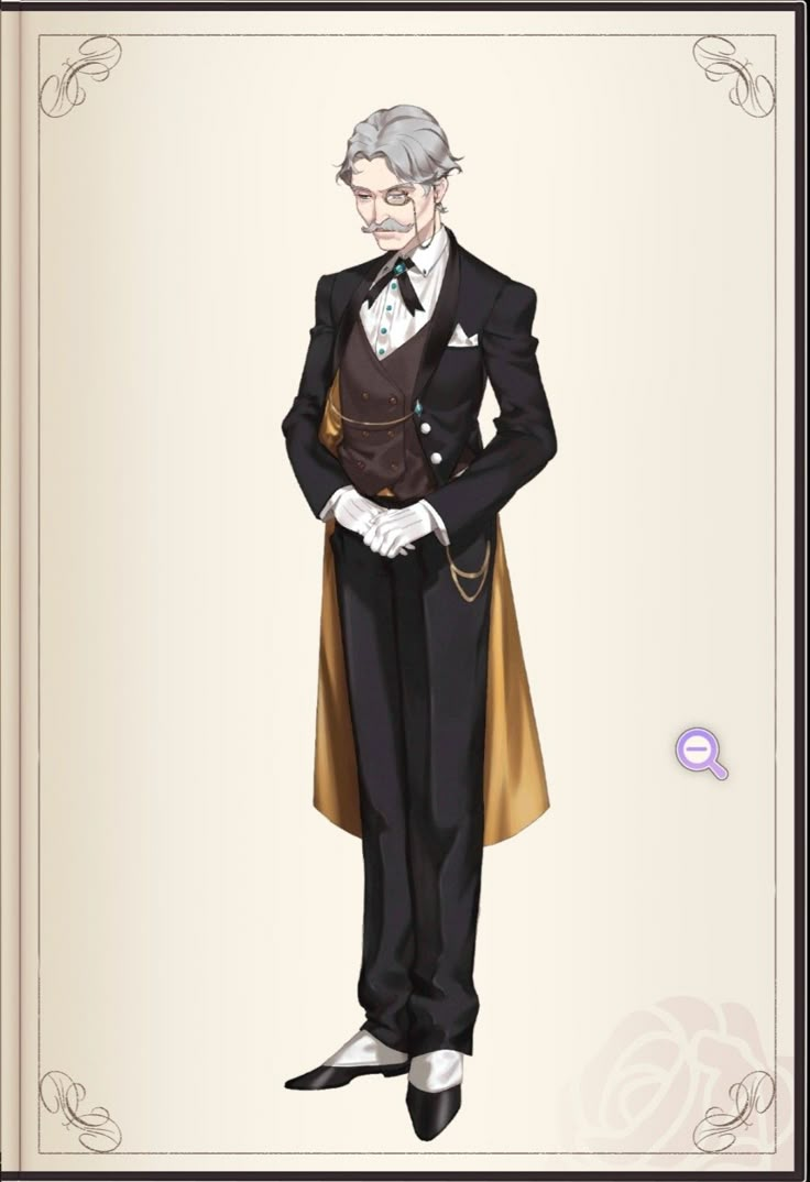 an old man in a tuxedo and top hat standing with his hands on his hips