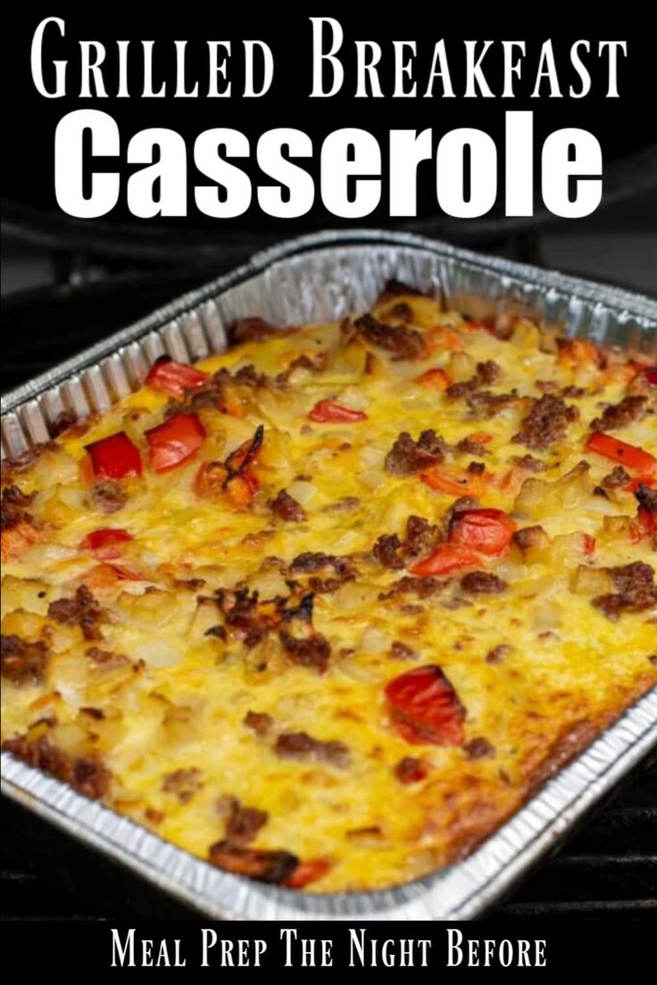 the casserole is prepared and ready to be cooked in the oven for dinner