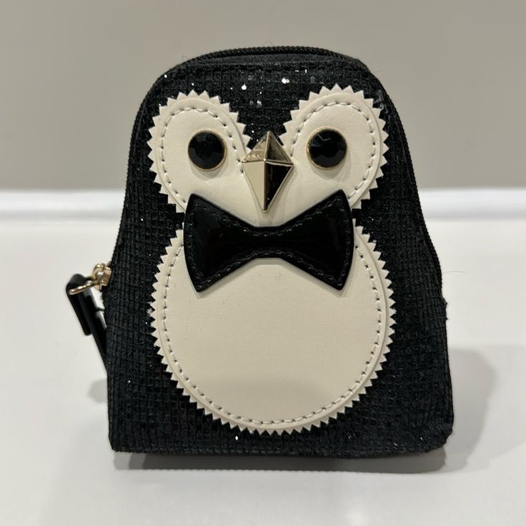 Kate Spade Penguin Small Change Purse. Never Been Used. Kate Spade Accessories, Change Purse, Penguins, Kate Spade, Purse, Black White, Women Accessories, Women Shopping, White