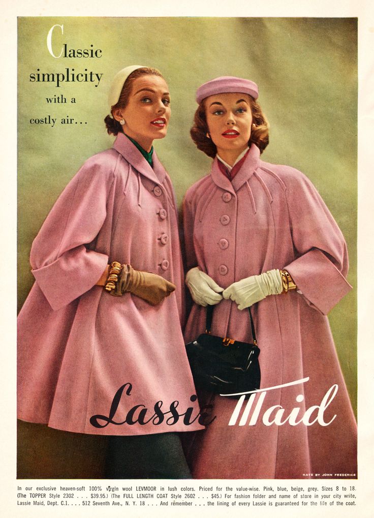 Lassie Maid | by feldenchrist 1950s Winter Fashion, Vintage Winter Fashion, Vintage Winter Outfits, Vestidos Pin Up, 1950s Coat, Flannel Lined Jeans, Fashion 1950s, Vintage Winter, Vintage Coat