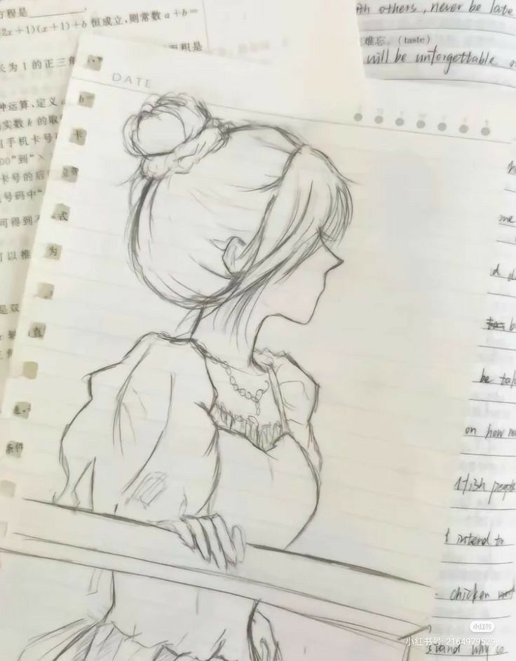 Cute Drawings Simple Sketch, Cute Anime Sketch Easy, Cute Sketches Aesthetic Doodle, Piece Of Paper Drawing, Sketsa Aesthetic Simple, Anime Easy Drawing Sketch, Sketch Book Ideas Aesthetic Easy, Simple Sketches Aesthetic, Random Sketch Ideas Easy