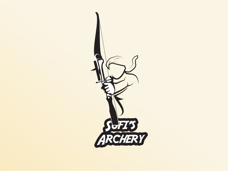 the logo for jeff's archery is shown with an arrow and a bow in it