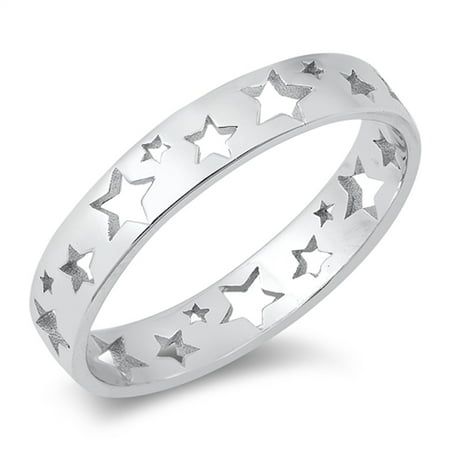 Fashion Trendy Tween Cutout Star Sterling Silver Ring 925 Jewelry Female Male Unisex Size 9 All our silver jewelry is crafted from .925 silver also commonly referred to as sterling silver. Sterling silver is the standard for beautiful high-quality silver jewelry and can not be replicated by lower priced silver plated jewelry. It is 92.5% pure silver, mixed with alloys to add strength and durability to stand the test of time. We promise superior service which includes fast shipping, great communication, and Walmart's refund policy. Keep your fine jewelry shiny and elegant by storing it properly. Jewelry needs to be stored in a dry area, preferably away from air in a jewelry box or plastic bag. Avoid exposure to harsh chemicals. Use a polishing cloth to remove tarnish build-up over time. Age Women's Rings, Band Jewelry, Ask A Question, Silver Plated Jewelry, Exclusive Jewelry, Star Ring, Sterling Silver Cross, Silver Sterling, Sterling Silver Bands