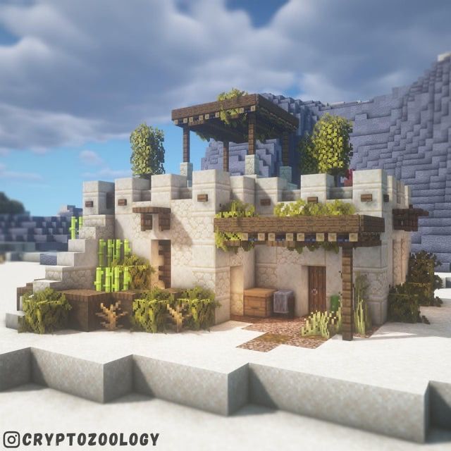 Minecraft Dessert House Ideas, Desert Houses Minecraft, Dessert Village Minecraft, Minecraft Desert Village Ideas, Minecraft Building Ideas Desert, Desert Minecraft Houses, Minecraft Dessert House, Minecraft Desert Village, Aesthetic Minecraft Houses