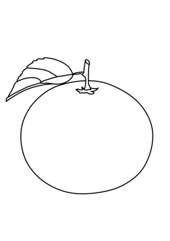 Orange Coloring Page for Kids. Free Printable orange Coloring Pages For kids download and print - Indiaparenting.com How To Draw Orange, Orange Printable, Orange Colouring Page, Orange Coloring Page, Orange Template Free Printable, Orange Outline, Fruits Colouring, Drawing Of Orange Fruit, Orange Drawing