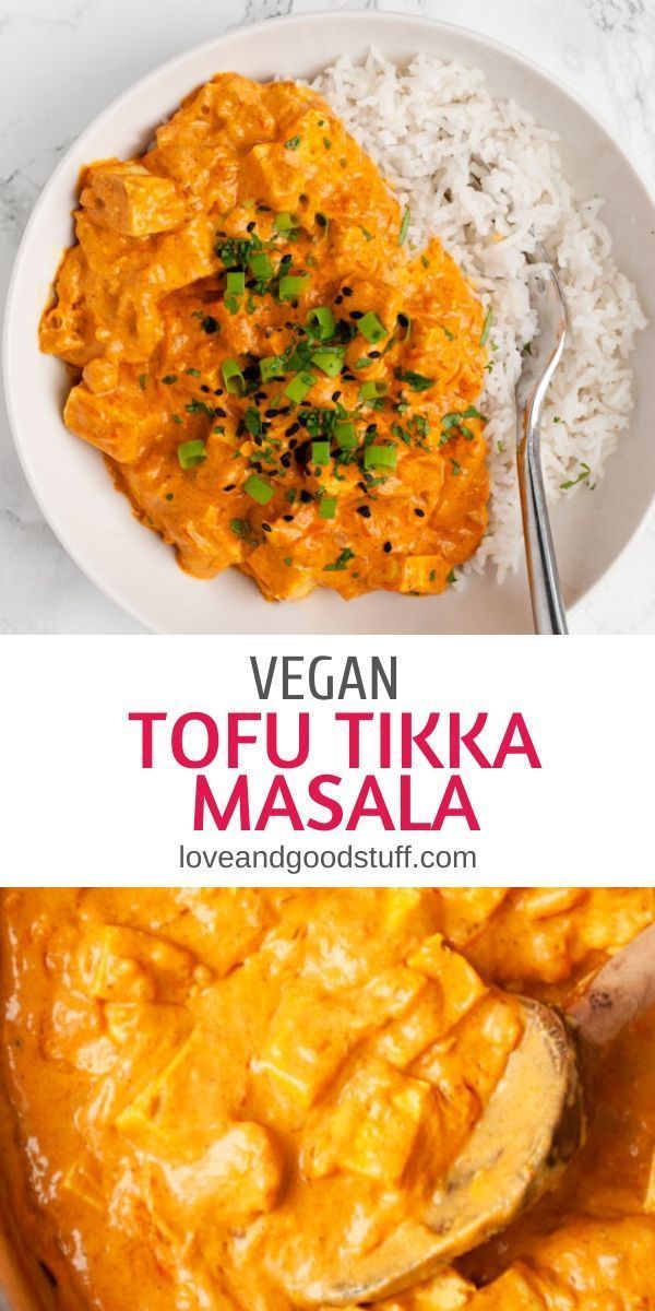 vegan tofu tiki masala is an easy and healthy meal