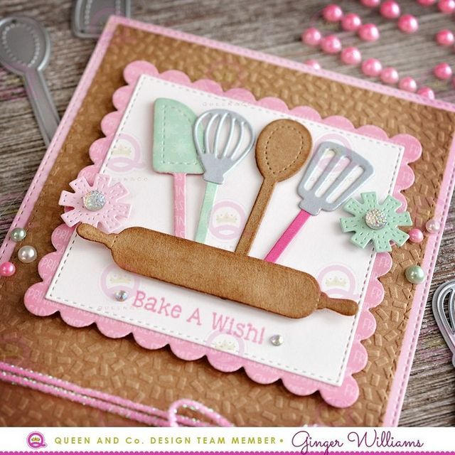 a close up of a card with utensils