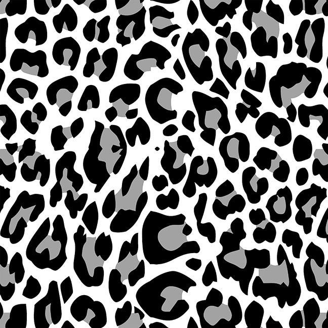 a black and white animal print pattern