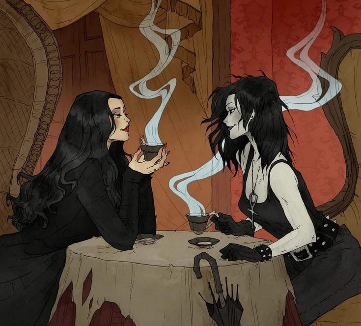 Abigail Larson, Lesbian Art, Witch Art, Wow Art, Arte Fantasy, Addams Family, Love Drawings, Gothic Art, Dark Fantasy Art