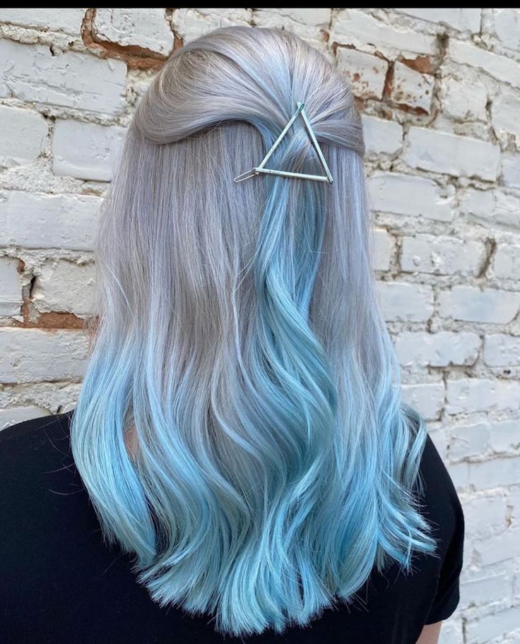 Blue Ends On Blonde Hair, Icy Blue Hair, Blonde And Blue Hair, Icy Hair, Dipped Hair, Ocean Hair, Pulp Riot Hair Color, Blue Combination, Blue Ombre Hair