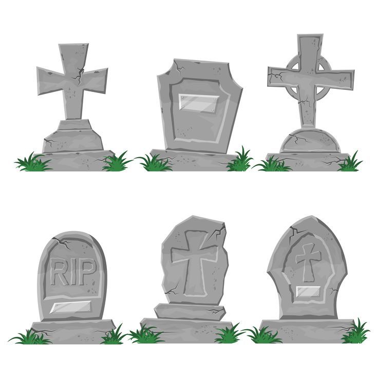 an image of tombstones with crosses on them