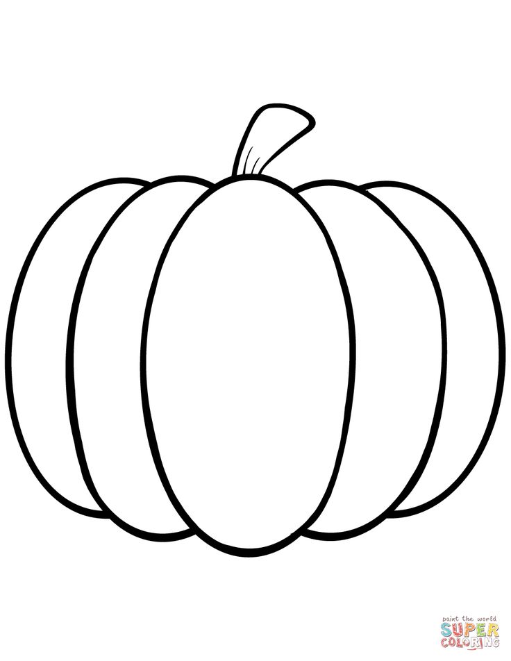 a black and white drawing of a pumpkin