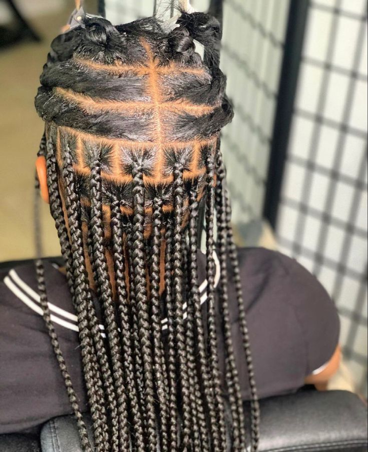 Hair Braid Patterns, Black Women Braids, Braids Easy, Parting Hair, Women Braids, Braiding Your Own Hair, Braided Hairstyles For Black Women Cornrows, Hair Braider, Big Box Braids Hairstyles