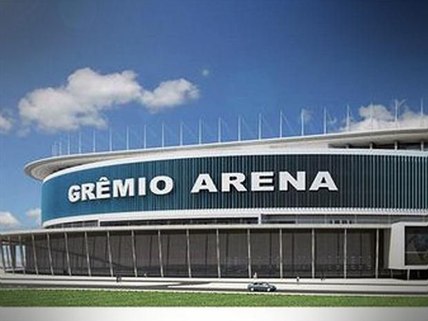 an artist's rendering of the exterior of a stadium