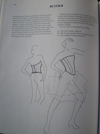 an open book with instructions on how to wear a corset and bustier