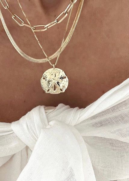 Mini Sand Dollar Necklace | James Michelle Jewelry Sand Dollar Jewelry, Sand Dollar Necklace, Surf Jewelry, Vacation Jewelry, 2024 Wishlist, Fancy Jewelry Necklace, Beaded Jewelry Designs, Jewelry Accessories Ideas, Classy Jewelry