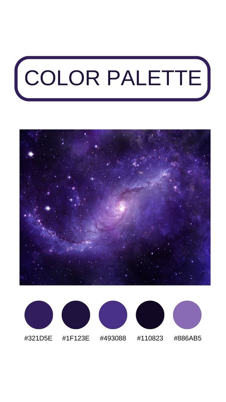 Musical Color Palette, Midnight Purple Color Palette, Galactic Color Palette, Nebula Color Palette, Galaxy Colour Palette, Celestial Color Palette, Galaxy Color Palette, Dna Music, Blue Color Pallet