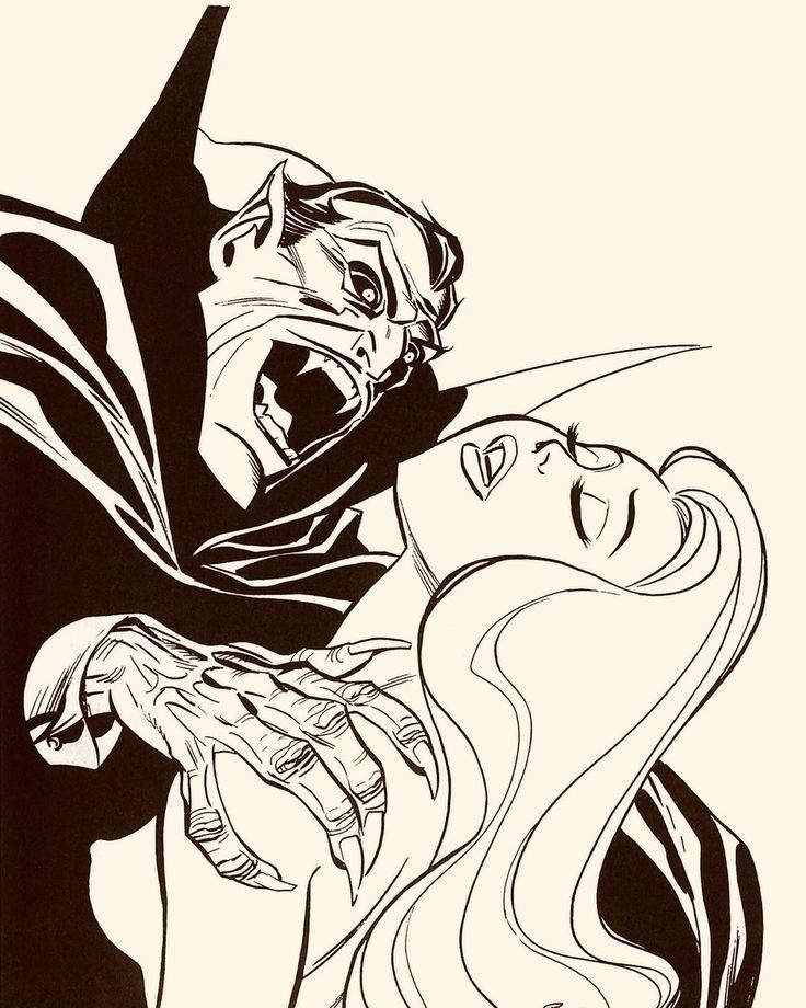 an ink drawing of the male and female character from disney's beauty and the beast