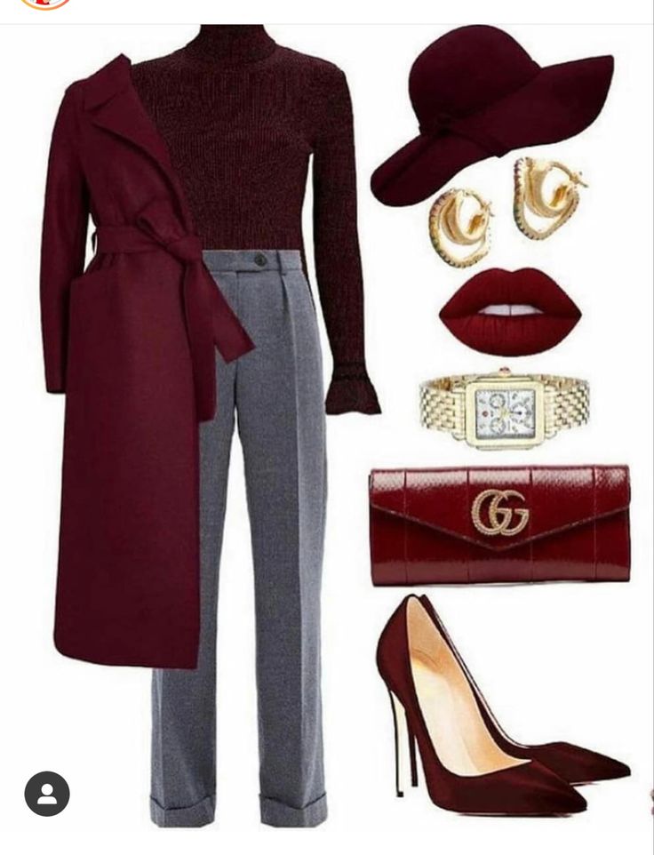 Maroon Outfit, Classy Work Outfits, Stylish Work Outfits, Casual Work Outfits, Classic Outfits, Business Casual Outfits, Winter Fashion Outfits, Looks Vintage, Outfits Casuales