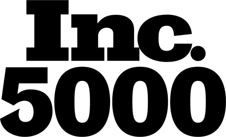 the inc 500 logo in black and white