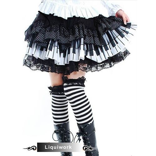 Piano Clothes, Tutu Skirt Women, Black Piano, Piano Key, Skirt For Women, J Fashion, Tutu Skirt, Gothic Lolita, Character Outfits