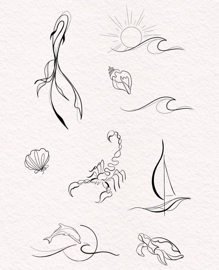 an image of different types of tattoos on paper