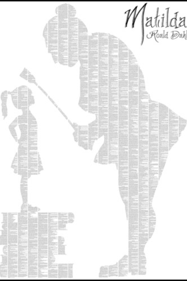 Matilda. Cool silhouette graphic. | Roald dahl, Matilda roald dahl ...