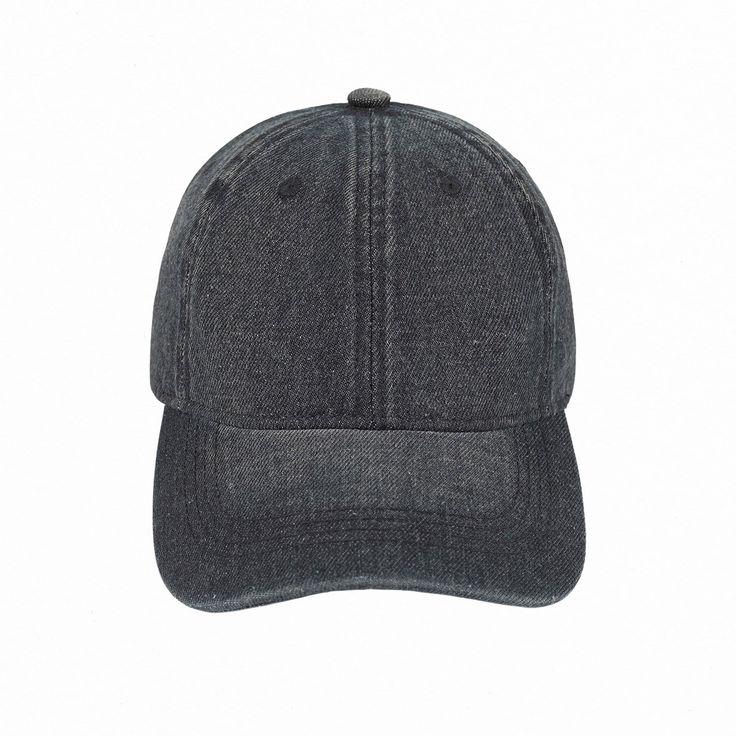 a gray baseball cap on a white background